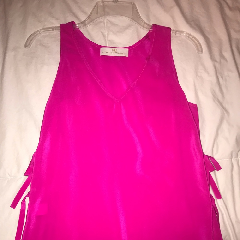 bright pink Amanda Uprichard top size small